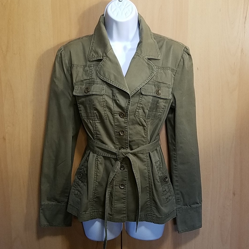 Nordstrom Make & Model Olive Drab Safarii Chic Jacket